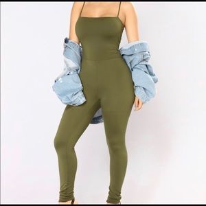Army Green Jumpsuit